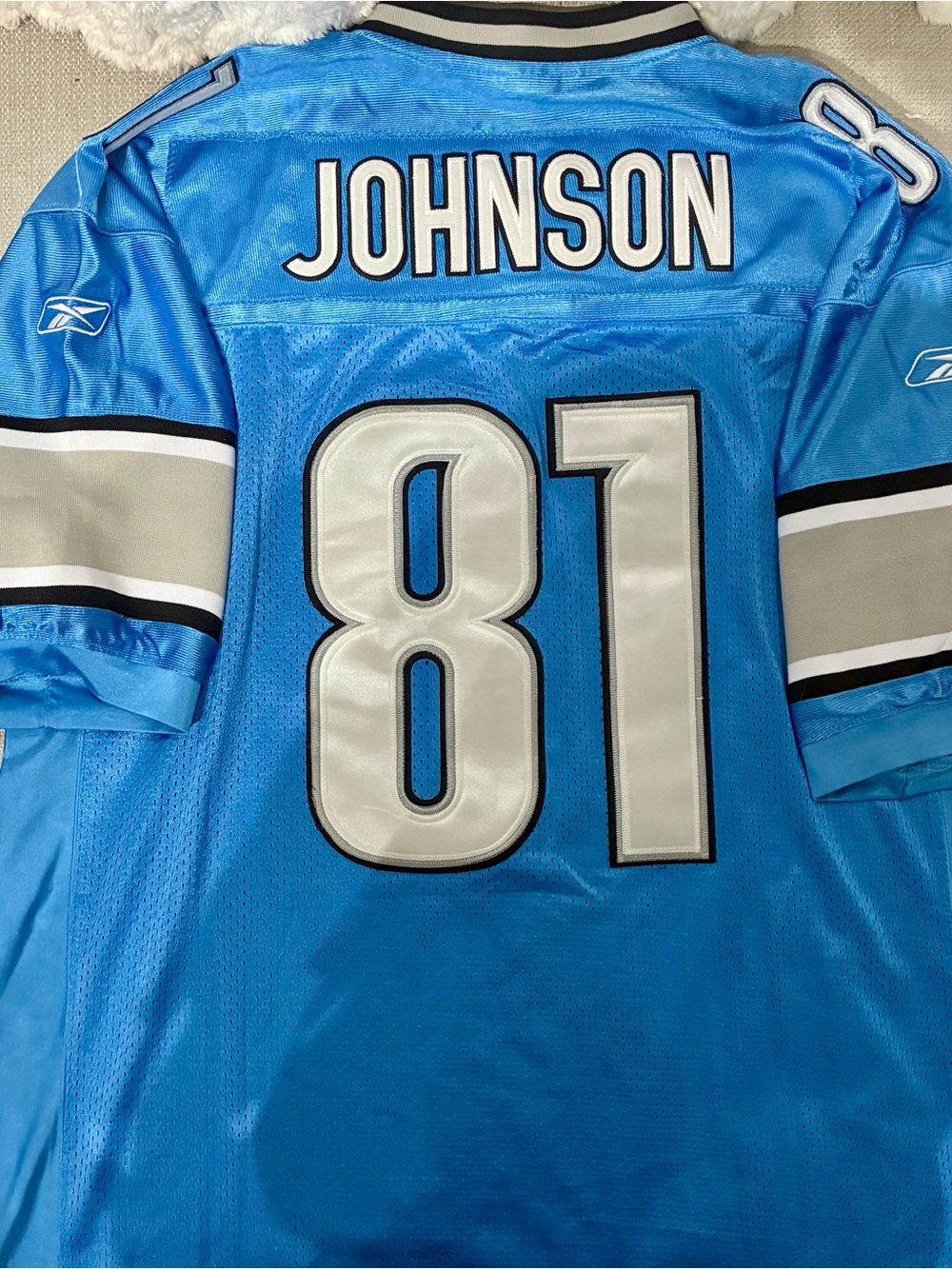 Reebok Detroit Lions Calvin Johnson Megatron on field authentic size 54